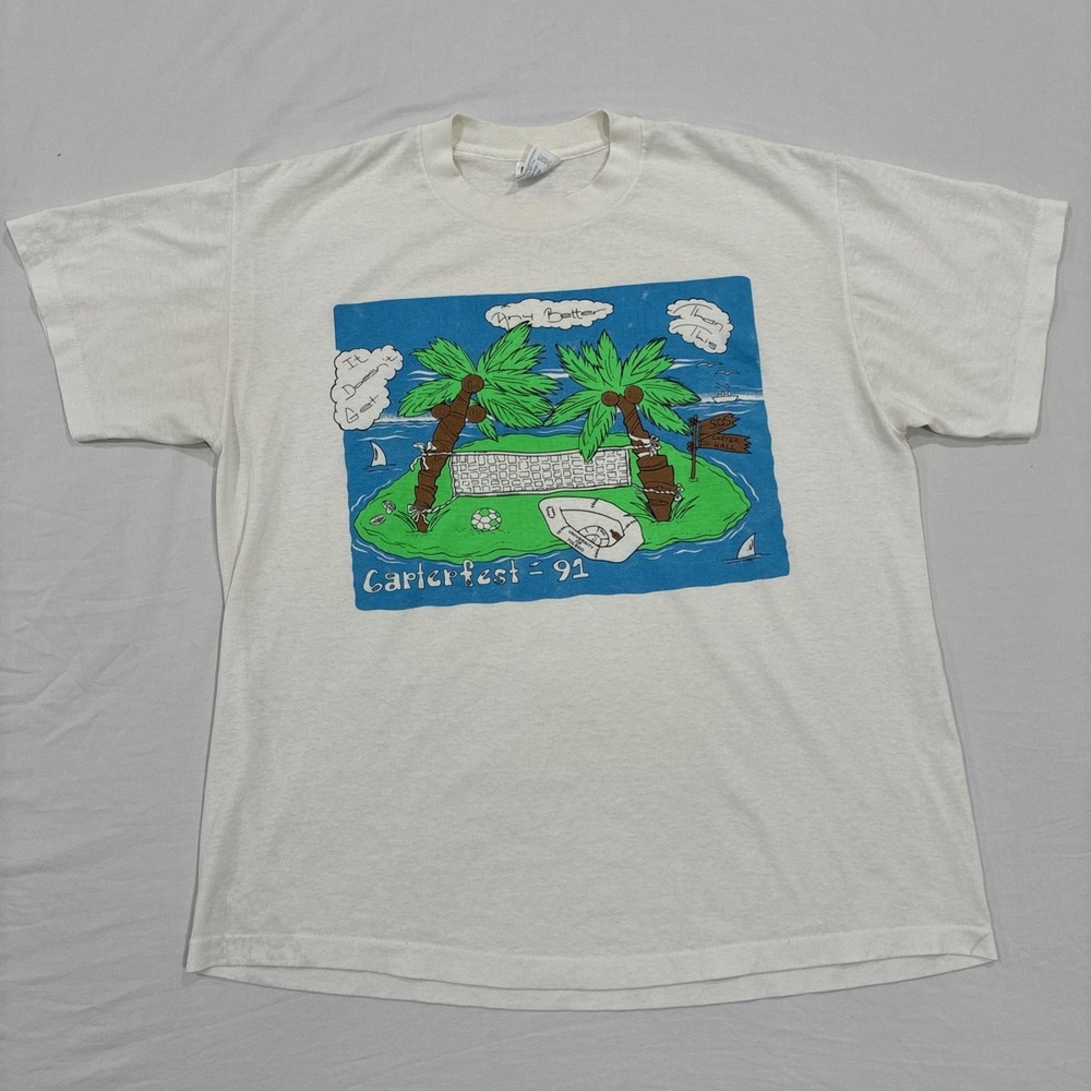 Vintage 1991 University Of Toledo Carterfest T-Shirt‎ XL 90s Single Stitch USA